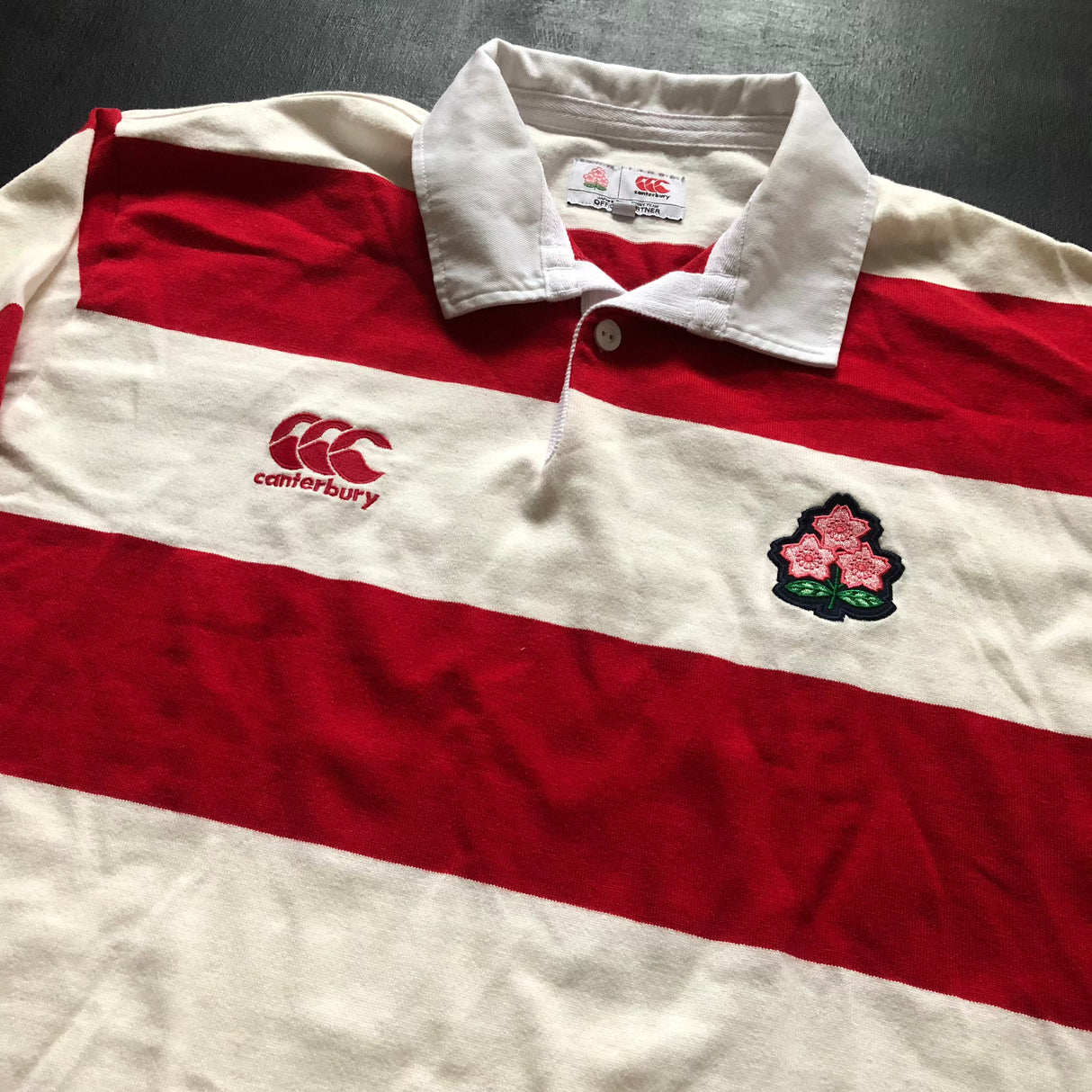 Japan National Rugby Team Vintage Style Jersey Large Underdog Rugby - The Tier 2 Rugby Shop