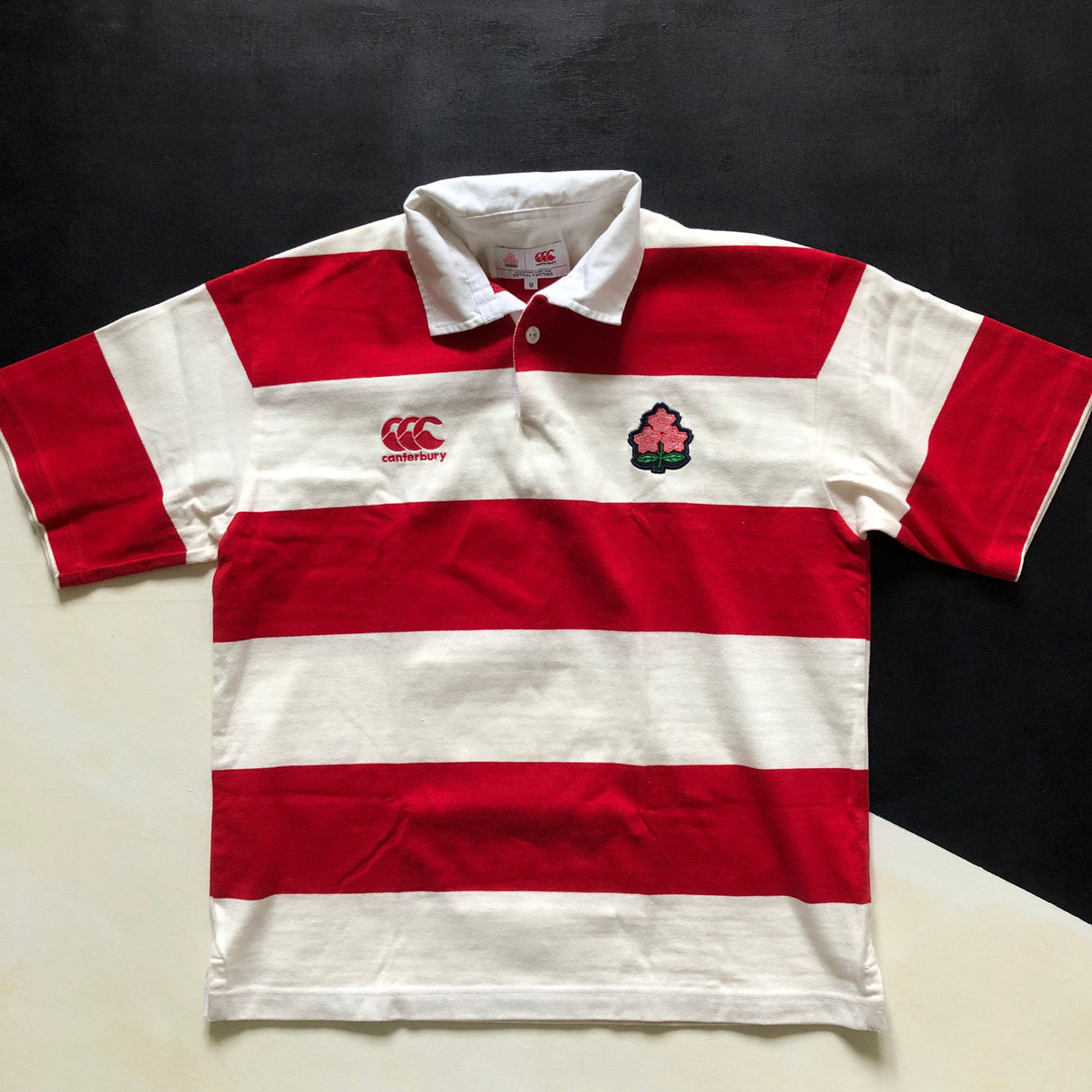 Japan National Rugby Team Vintage Style Jersey Medium Underdog Rugby - The Tier 2 Rugby Shop