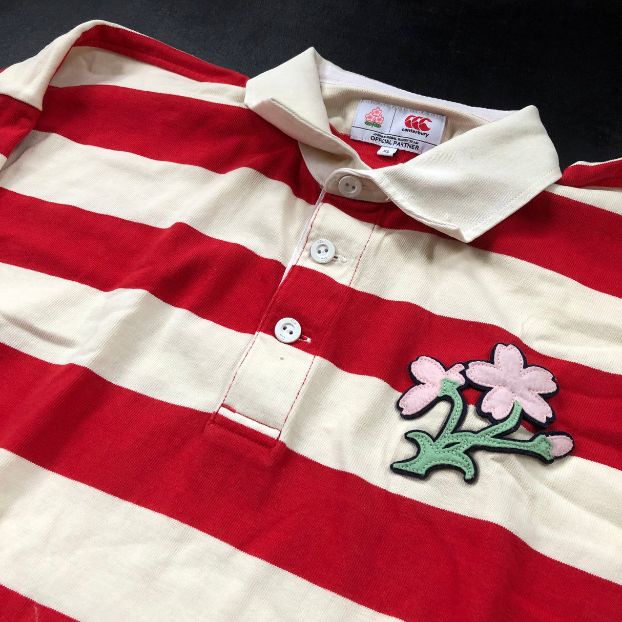 Japan National Rugby Team Vintage Style Jersey (Old Logo) XL Underdog Rugby - The Tier 2 Rugby Shop