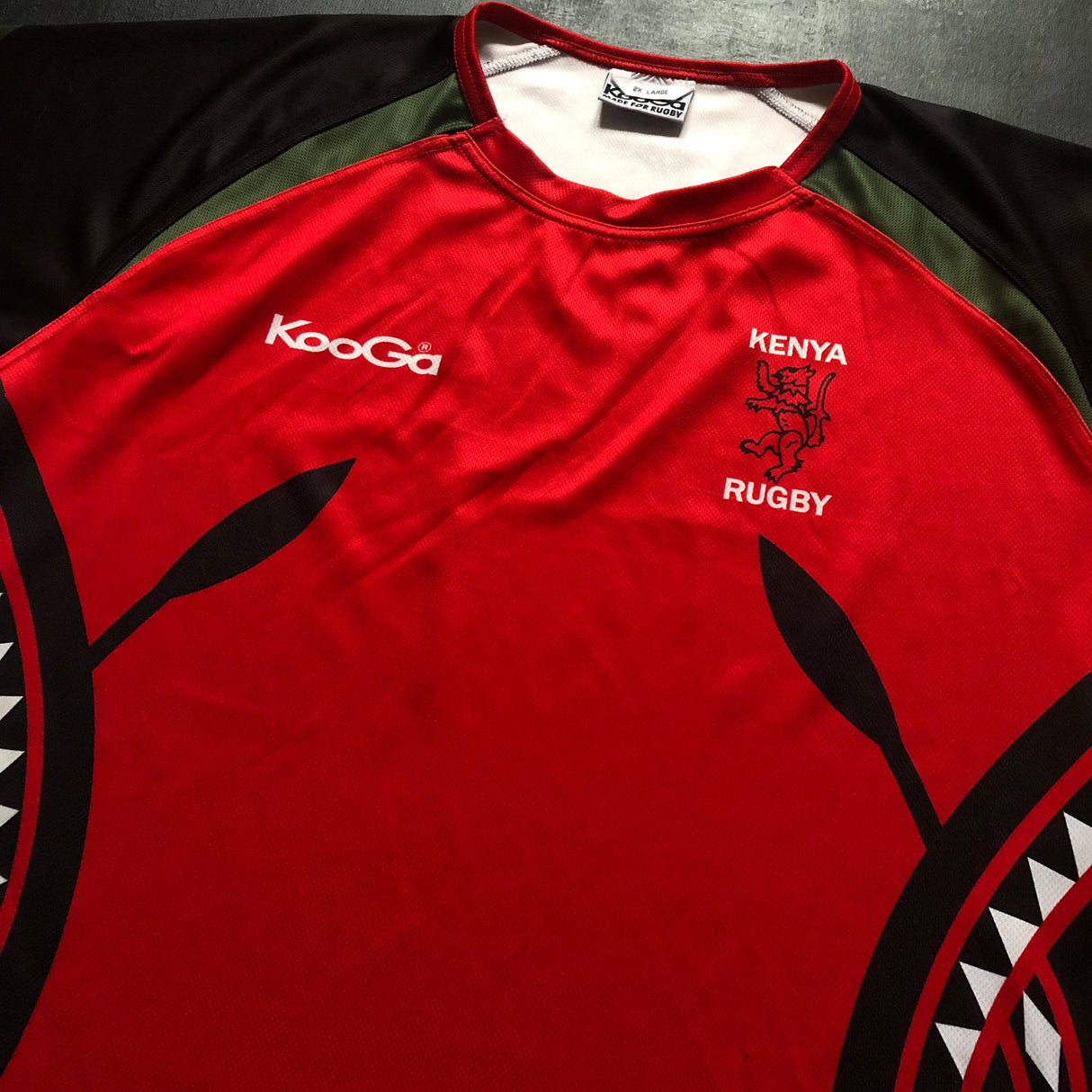 Kenya National Rugby Team Training Jersey 2009 2XL Underdog Rugby - The Tier 2 Rugby Shop