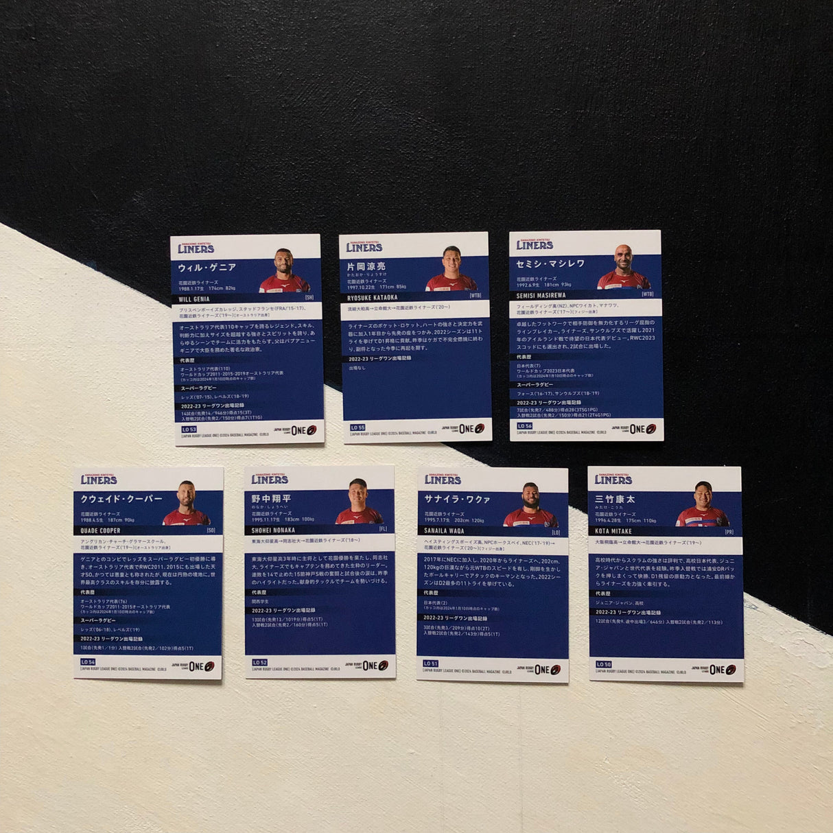 Kintetsu Liners 2024 BBM Japan Rugby League One Regular Card Set Underdog Rugby - The Tier 2 Rugby Shop