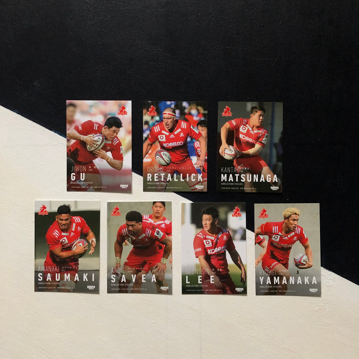 Kobe Steelers 2024 BBM Japan Rugby League One Regular Card Set Underdog Rugby - The Tier 2 Rugby Shop
