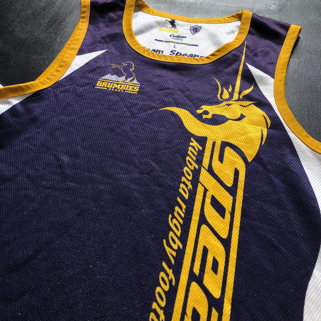 Kubota Spears (Japan Top League) x Brumbies Rugby Training Vest Large Underdog Rugby - The Tier 2 Rugby Shop