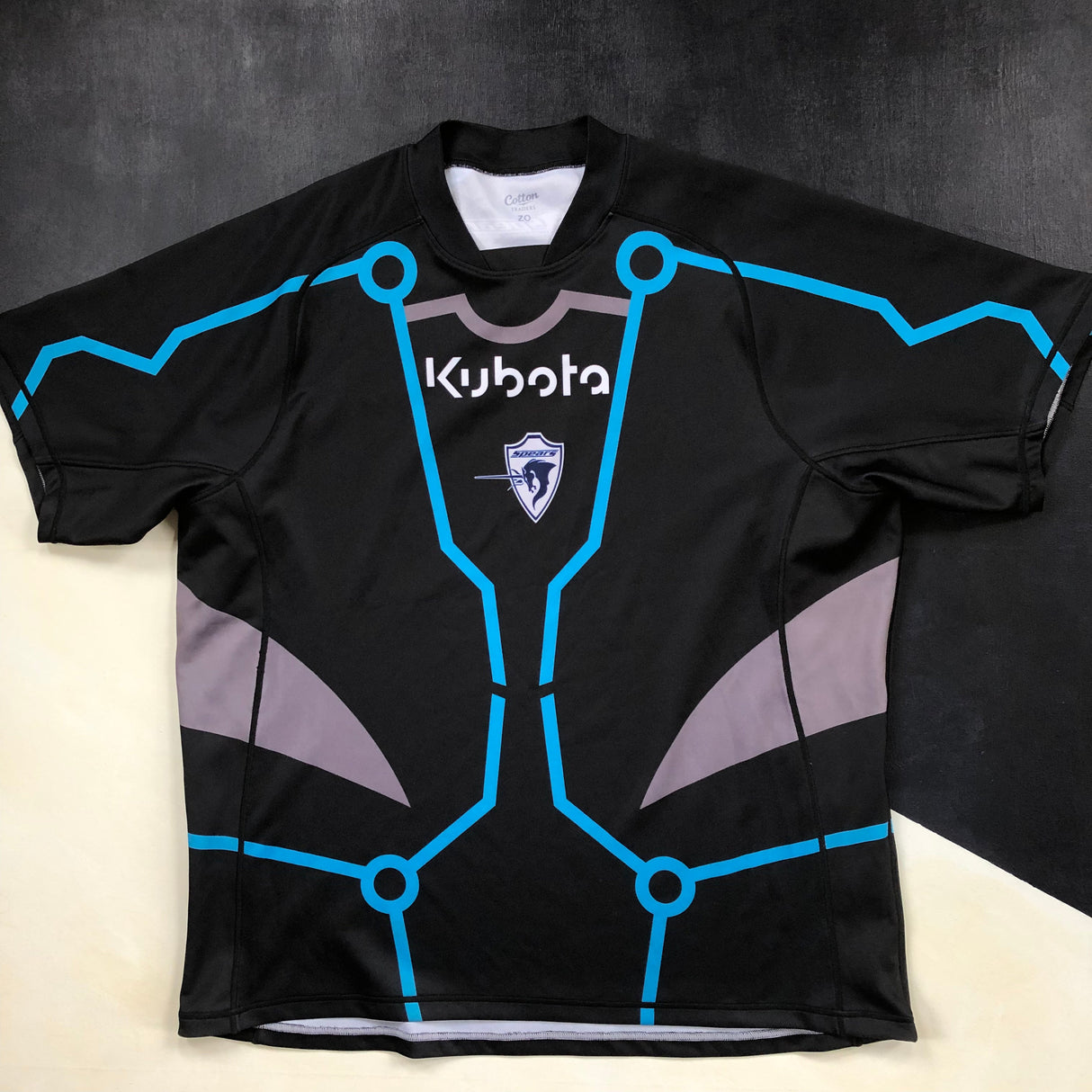 Kubota Spears Rugby Team Training Jersey (Japan Top League) Player Issue ZO/2XL Underdog Rugby - The Tier 2 Rugby Shop
