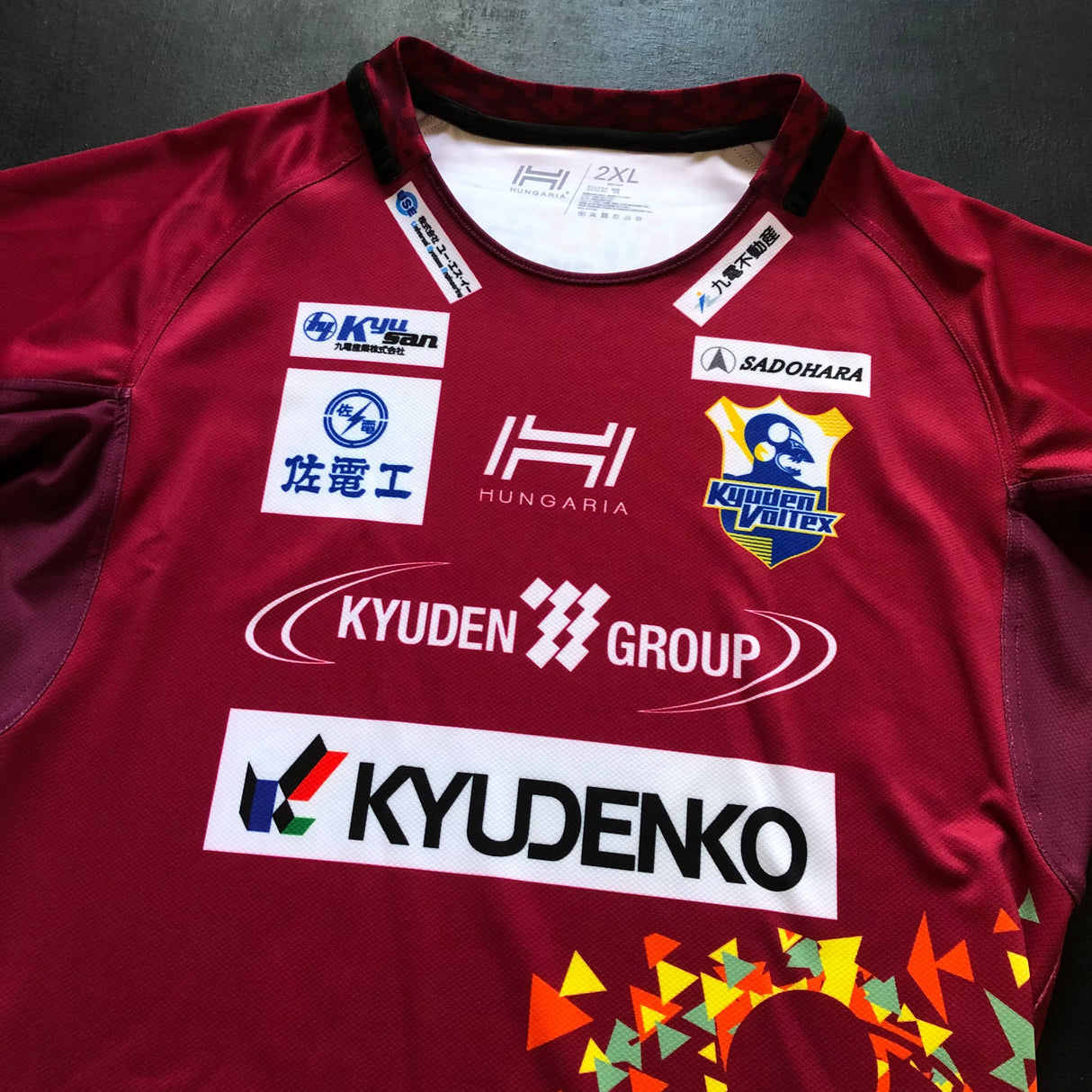 Kyuden Voltex Rugby Team Jersey 2023/24 Player Issue 2XL Underdog Rugby - The Tier 2 Rugby Shop