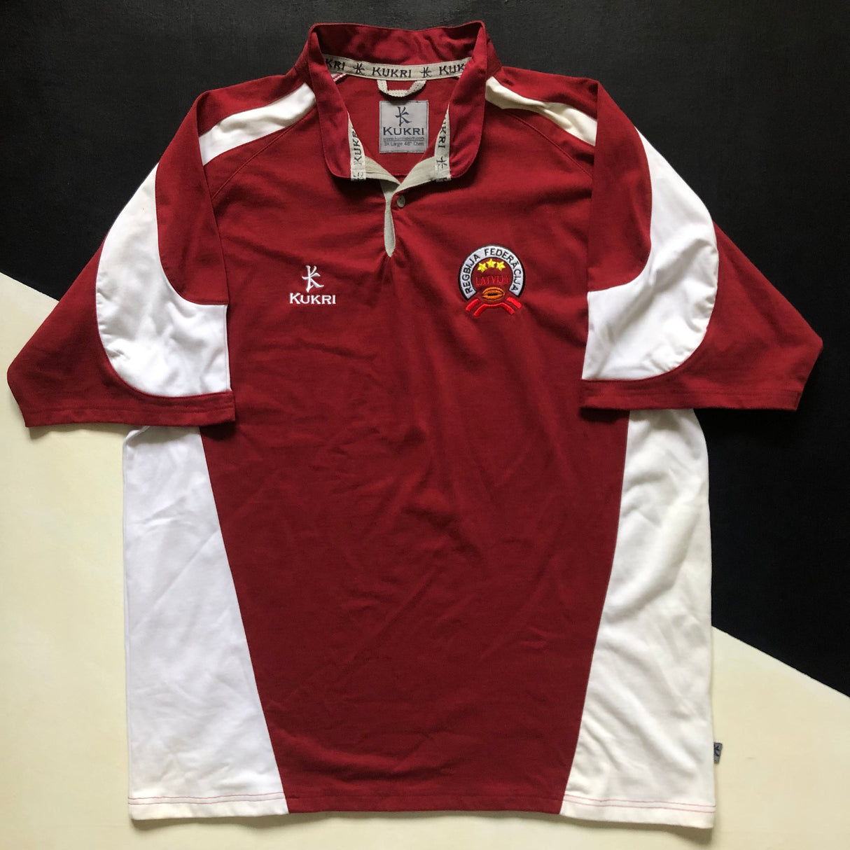 Latvia National Rugby Team Jersey 2006/07 3XL Underdog Rugby - The Tier 2 Rugby Shop