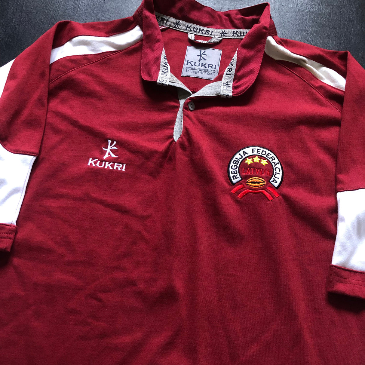 Latvia National Rugby Team Jersey 2006/07 3XL Underdog Rugby - The Tier 2 Rugby Shop