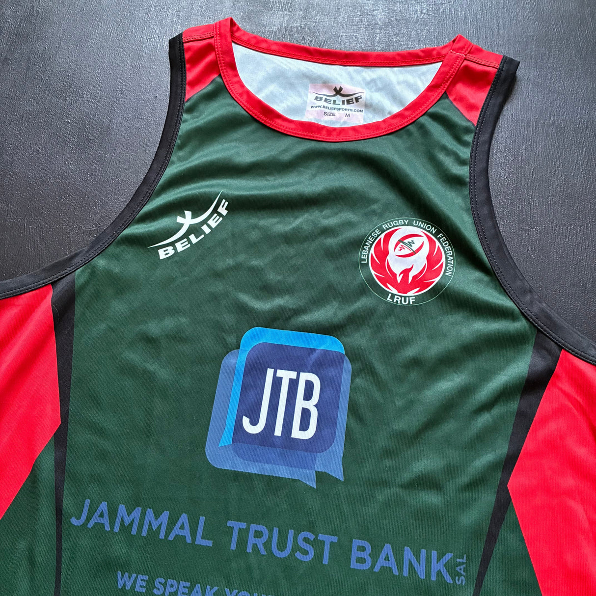 Lebanon National Rugby Team Training Vest Medium Underdog Rugby - The Tier 2 Rugby Shop