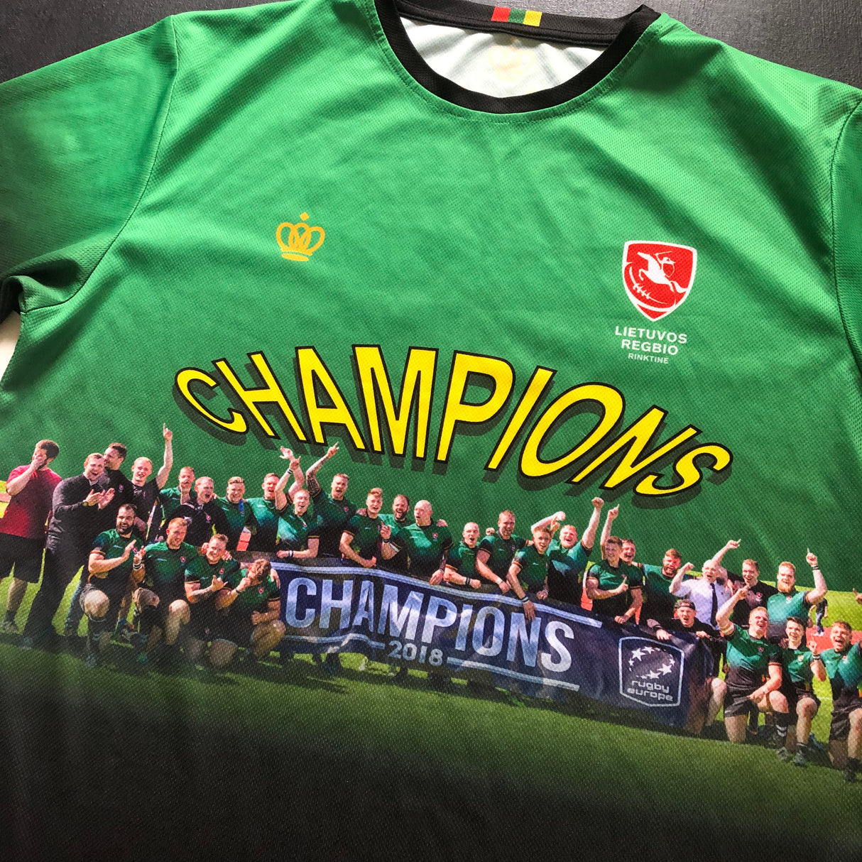 Lithuania National Rugby Team Commemorative Jersey 2018 Large Underdog Rugby - The Tier 2 Rugby Shop