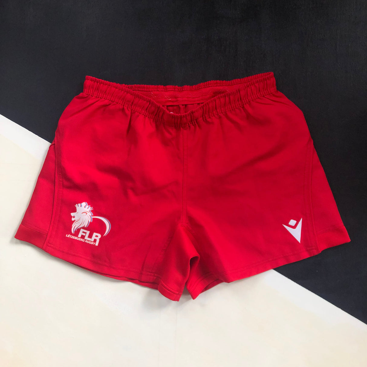 Luxembourg National Rugby Team Match Shorts Large Underdog Rugby - The Tier 2 Rugby Shop