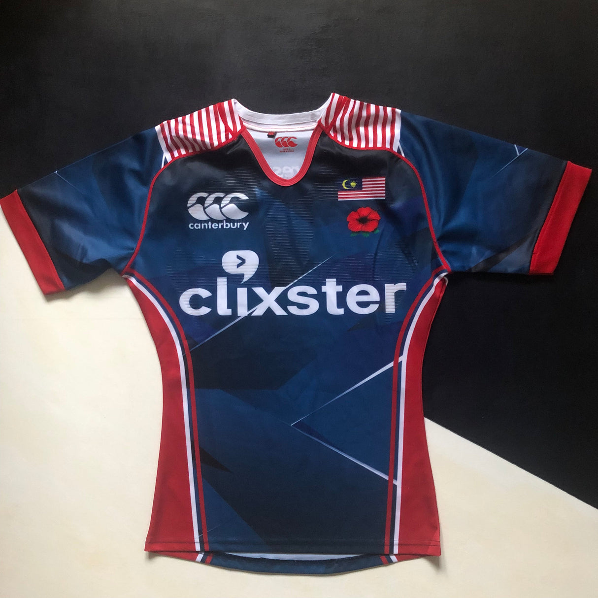 Malaysia National Rugby Team Jersey 2017 Player Issue Large Underdog Rugby - The Tier 2 Rugby Shop