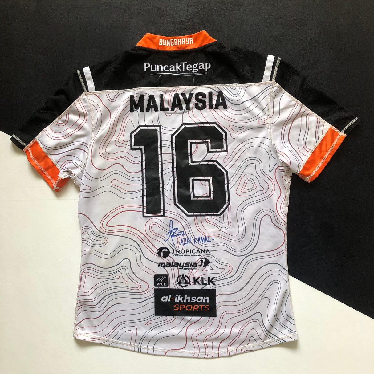 Malaysia National Rugby Team Jersey 2023 Match Worn 2XL Underdog Rugby - The Tier 2 Rugby Shop
