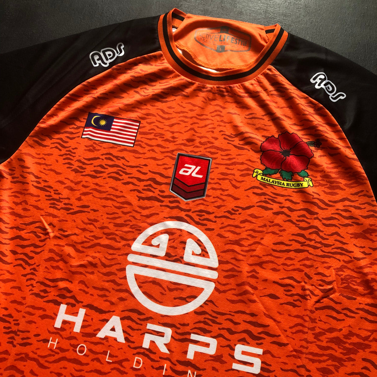 Malaysia National Rugby Team Training Tee (Orange) Underdog Rugby - The Tier 2 Rugby Shop