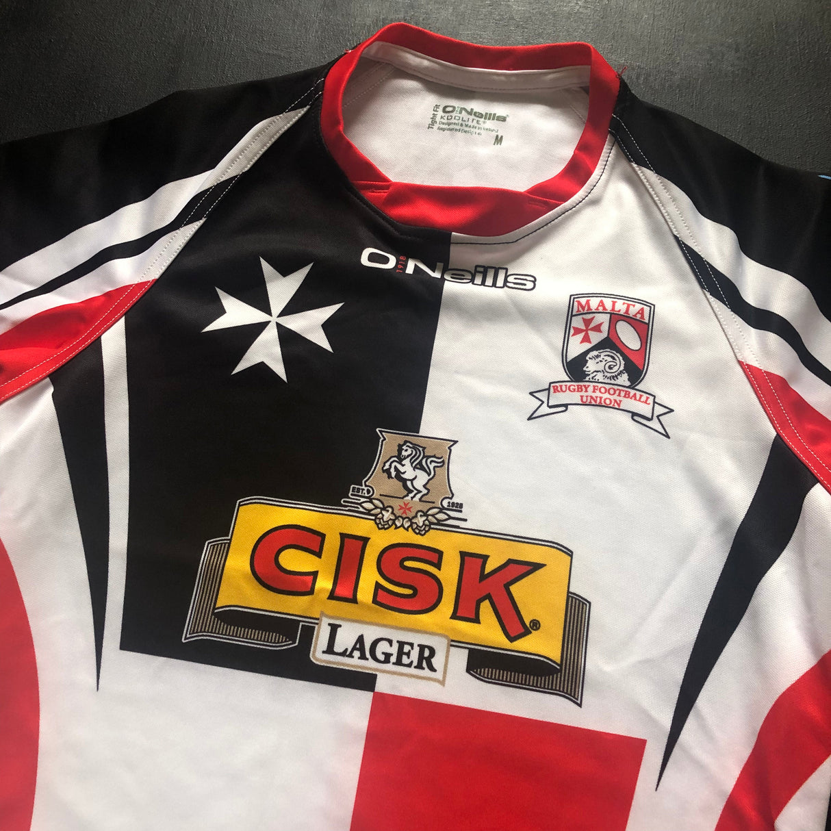 Malta National Rugby Sevens Team Jersey 2022 Match Worn Medium Underdog Rugby - The Tier 2 Rugby Shop
