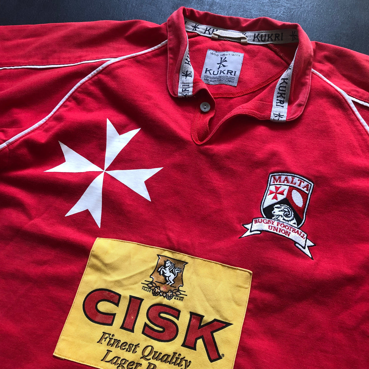 Malta National Rugby Team Jersey 2005 Away Medium Underdog Rugby - The Tier 2 Rugby Shop