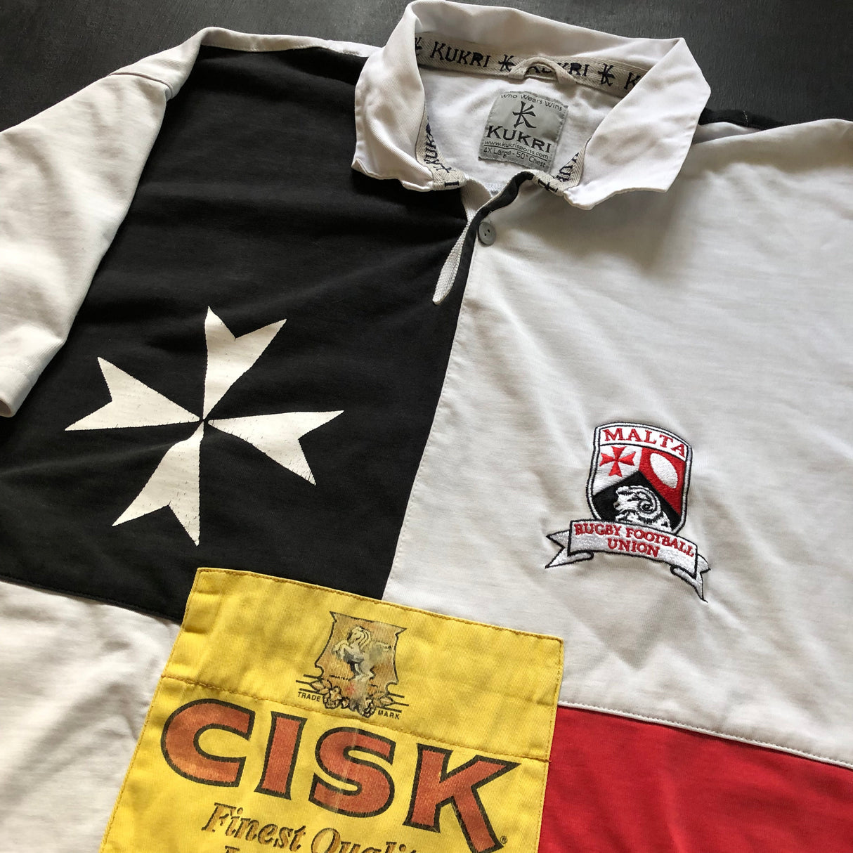 Malta National Rugby Team Jersey 2009/10 4XL Underdog Rugby - The Tier 2 Rugby Shop