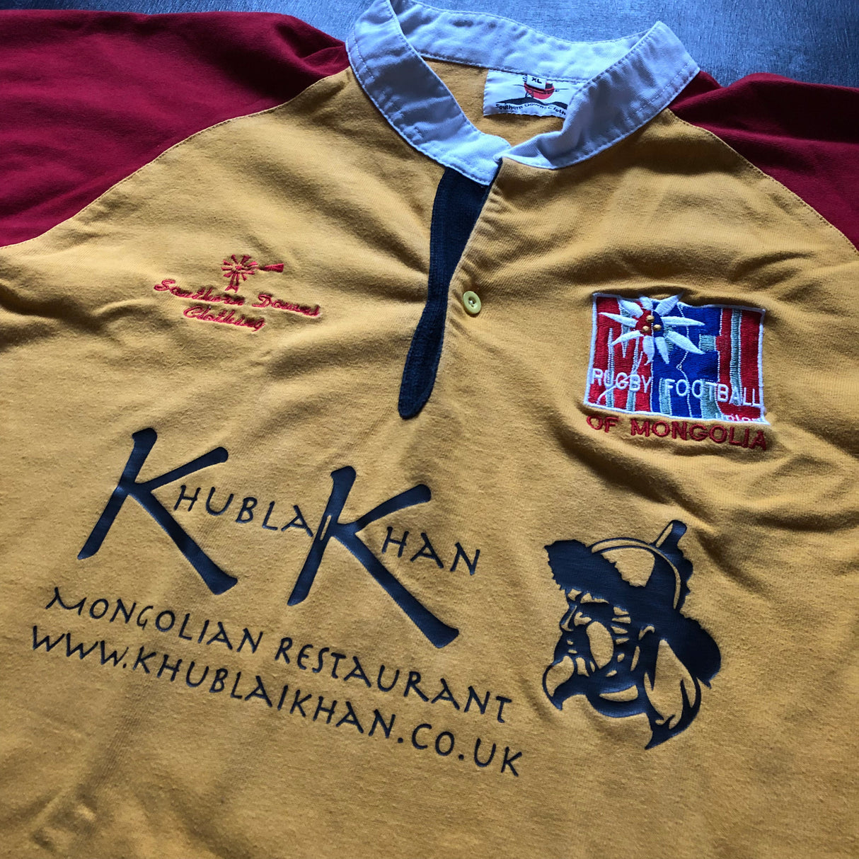 Mongolia National Rugby Team Jersey 2005 Away XL Underdog Rugby - The Tier 2 Rugby Shop