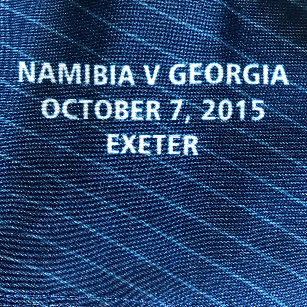 Namibia National Rugby Team Jersey 2015 Rugby World Cup Signed Player Issue 2XL Underdog Rugby - The Tier 2 Rugby Shop