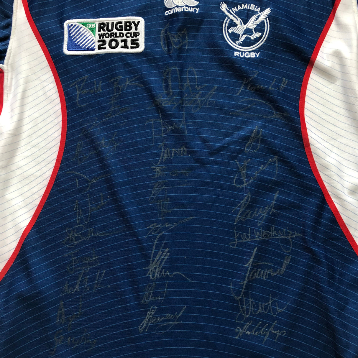 Namibia National Rugby Team Jersey 2015 Rugby World Cup Signed Player Issue 2XL Underdog Rugby - The Tier 2 Rugby Shop