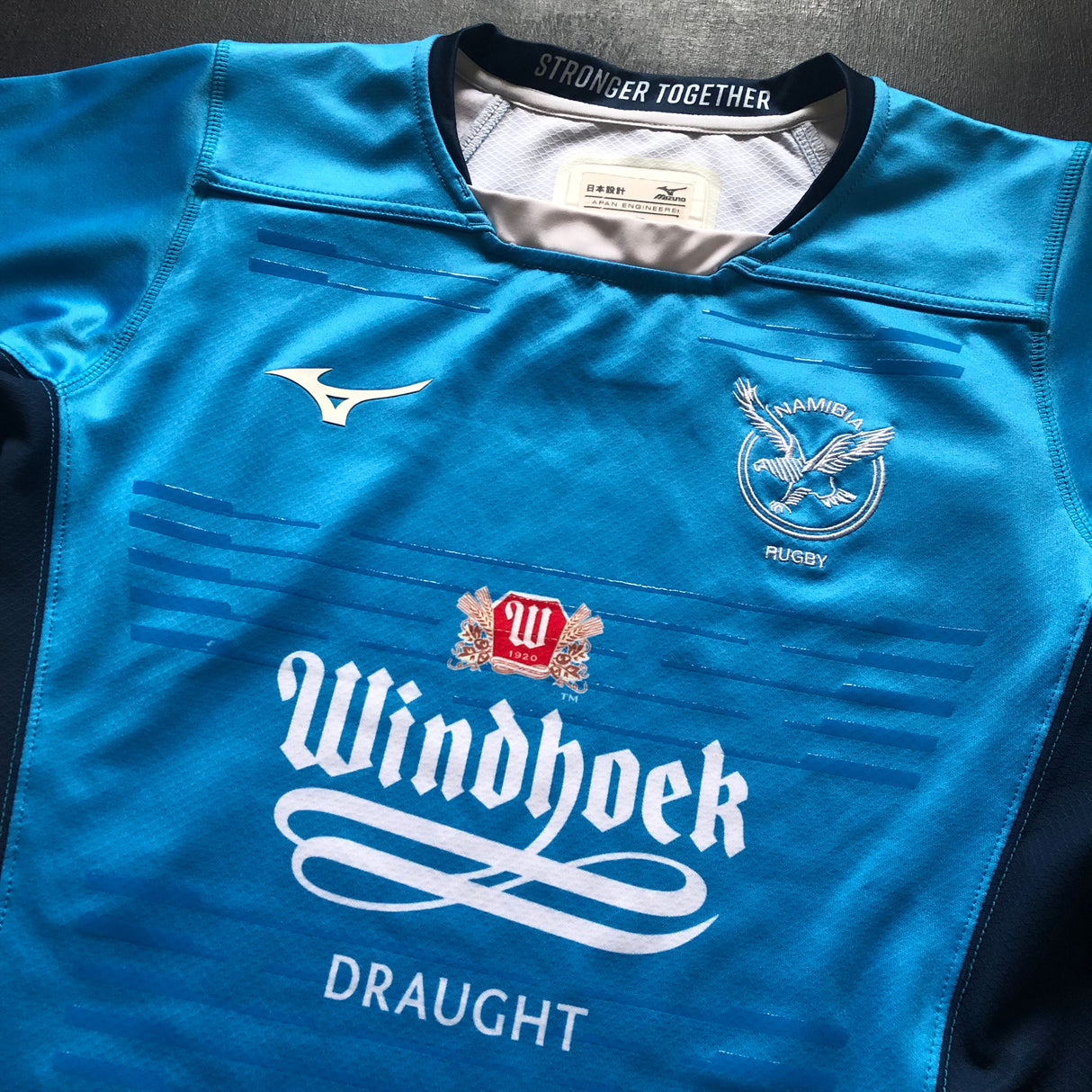 Namibia National Rugby Team Training Jersey 2019 Player Issue Large Underdog Rugby - The Tier 2 Rugby Shop