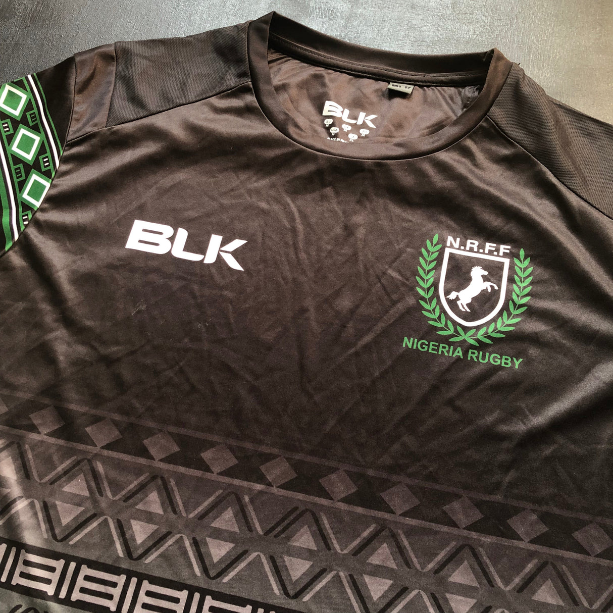 Nigeria National Rugby Team Training Tee Medium Underdog Rugby - The Tier 2 Rugby Shop