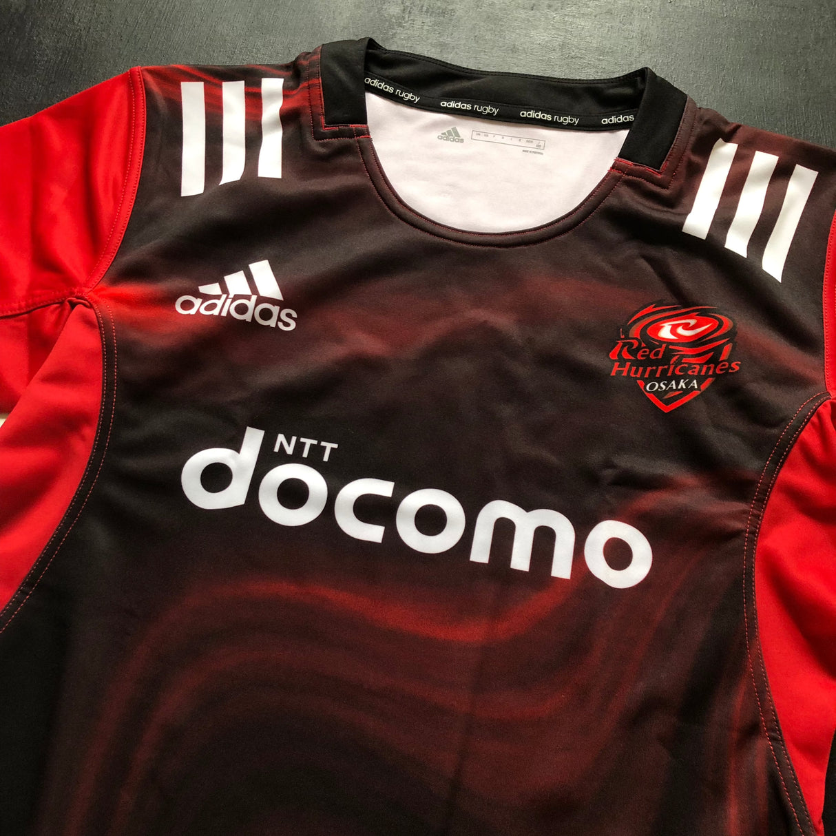 NTT DoCoMo Red Hurricanes Osaka Rugby Team Shirt 2023 (Japan Rugby League One) Underdog Rugby - The Tier 2 Rugby Shop