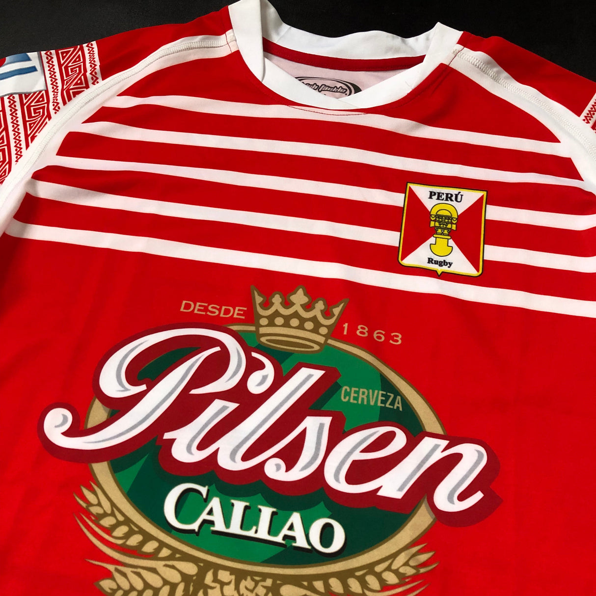 Peru National Rugby Team Jersey 2016 Match Worn Medium Underdog Rugby - The Tier 2 Rugby Shop