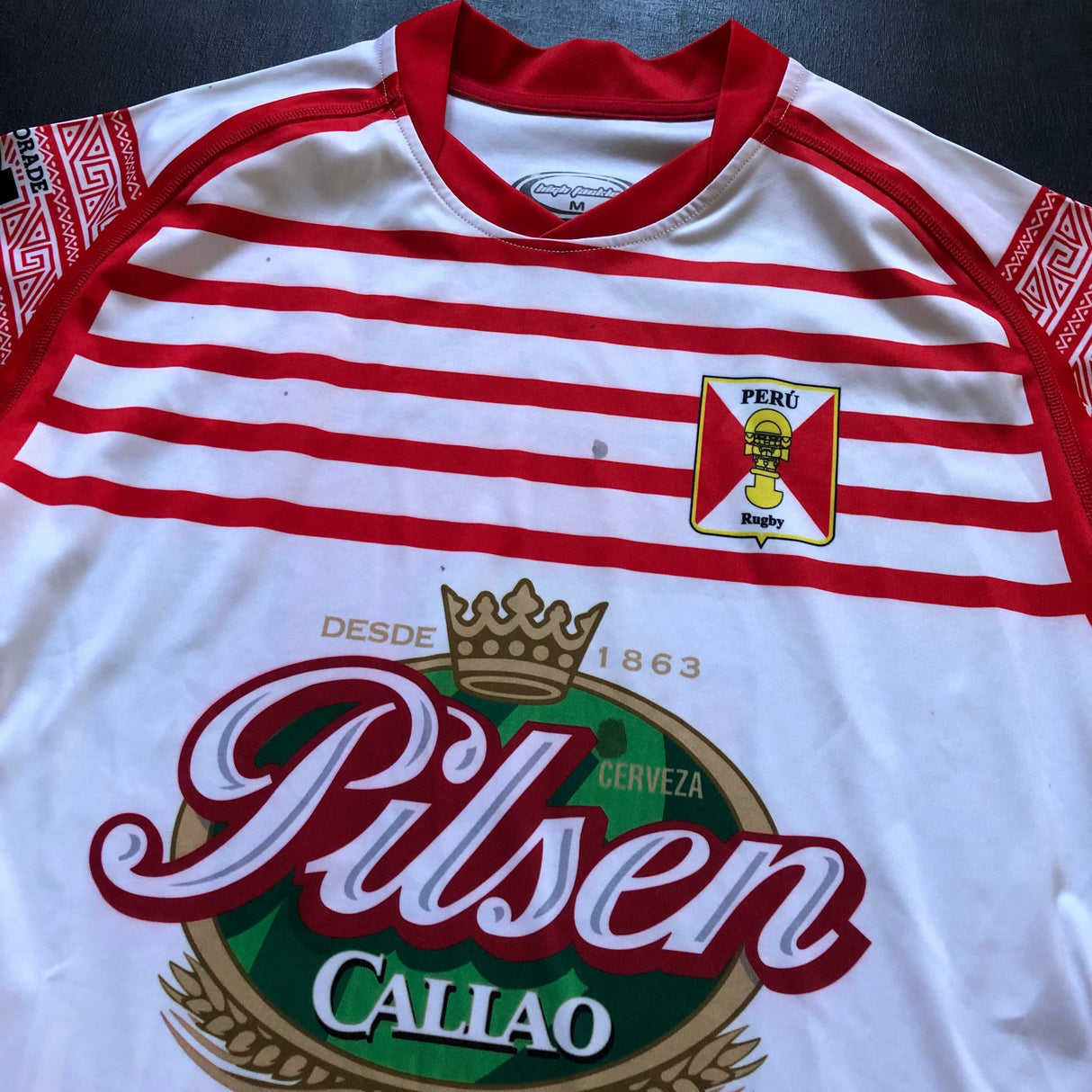 Peru National Rugby Team Jersey 2018 Player Issue Medium Underdog Rugby - The Tier 2 Rugby Shop