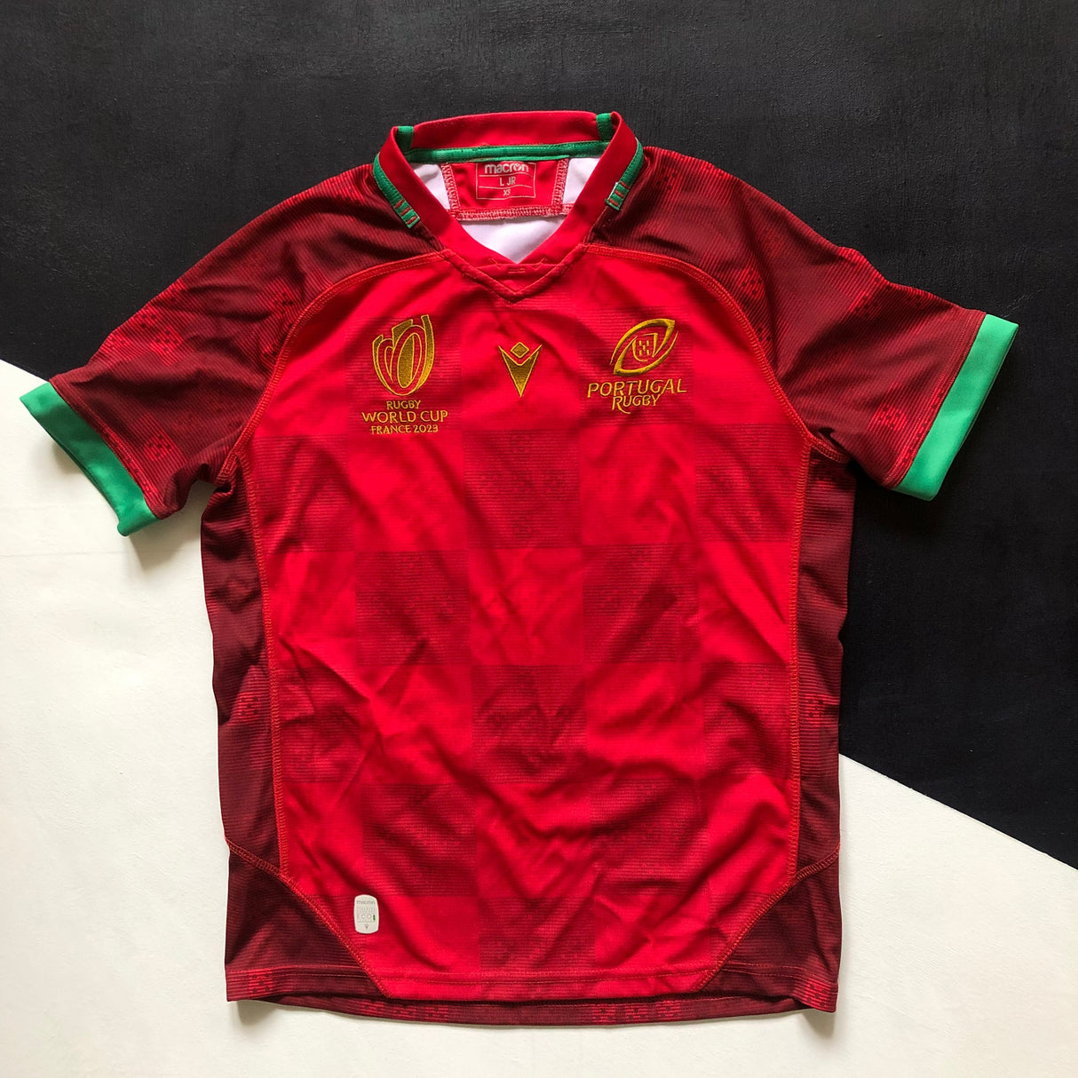 Portugal National Rugby Team Jersey 2023 Rugby World Cup Junior Large Underdog Rugby - The Tier 2 Rugby Shop