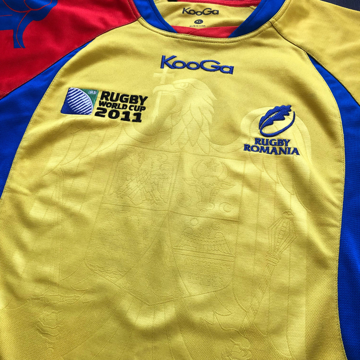 Romania National Rugby Team Jersey 2011 Rugby World Cup XL Underdog Rugby - The Tier 2 Rugby Shop