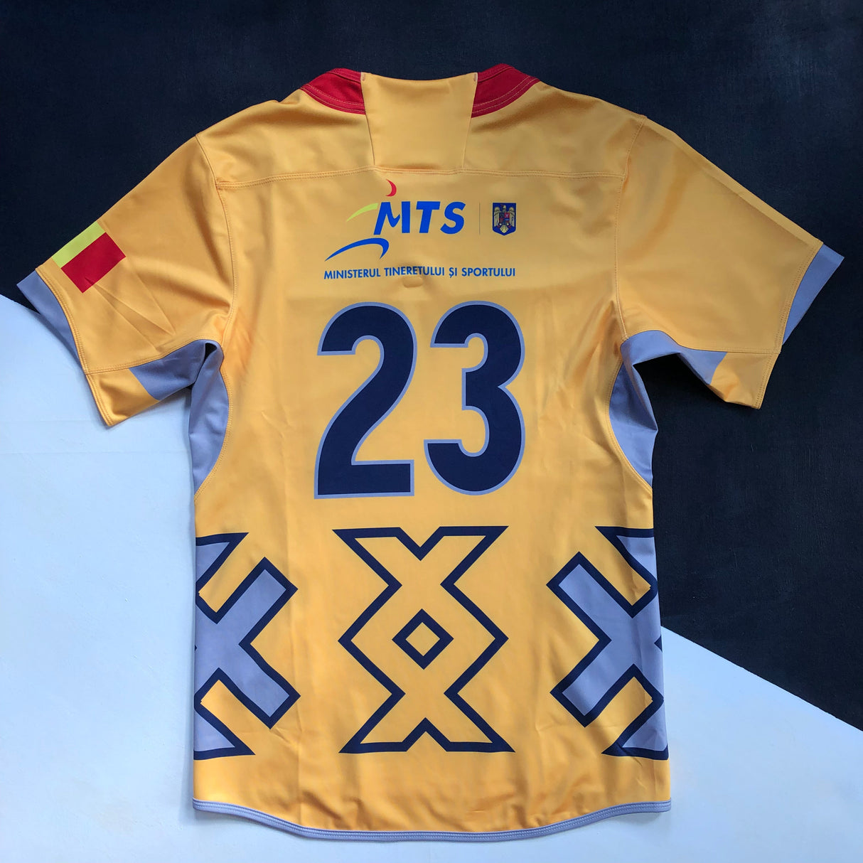 Romania National Rugby Team Jersey 2016 Match Worn Large Underdog Rugby - The Tier 2 Rugby Shop