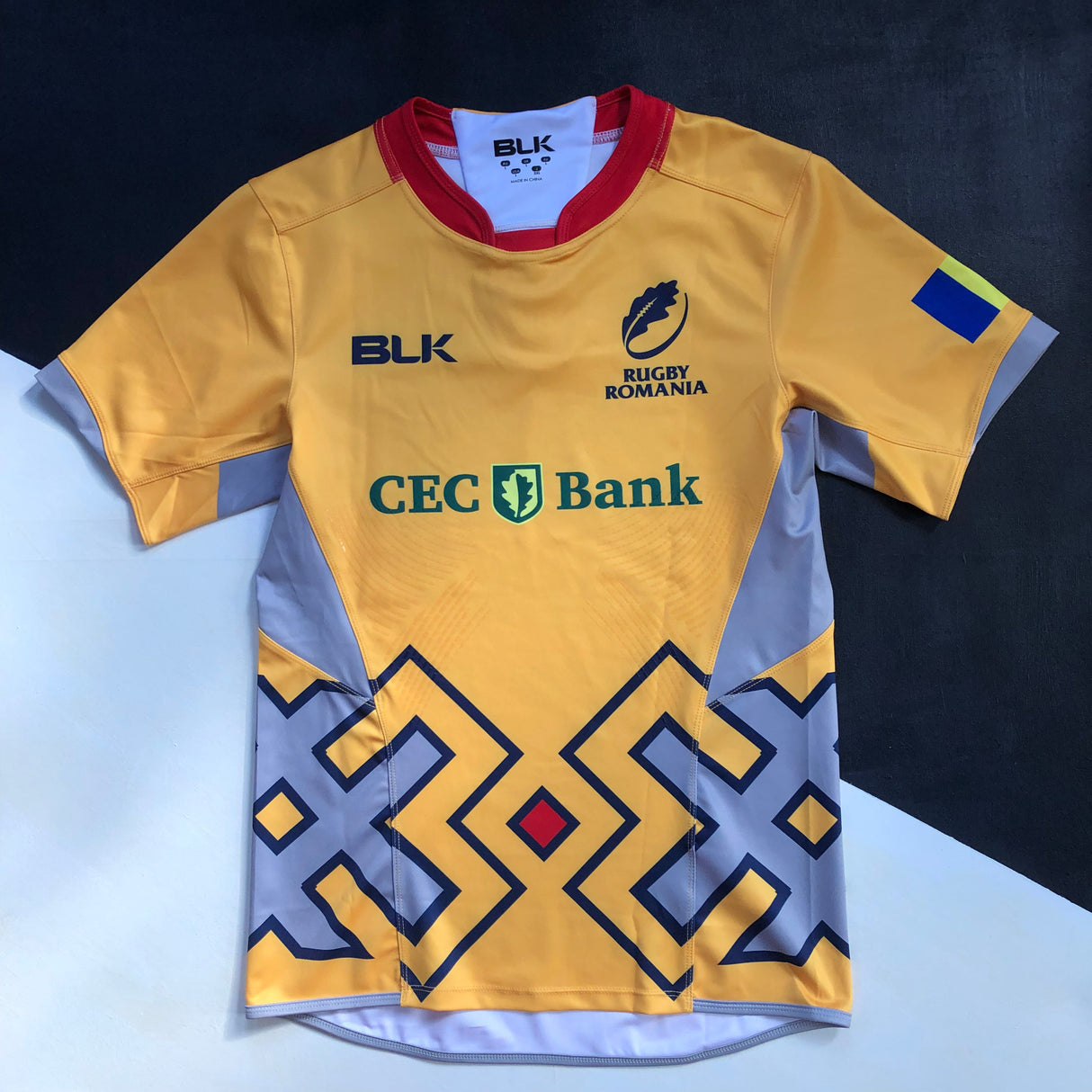 Romania National Rugby Team Jersey 2016 Match Worn Large Underdog Rugby - The Tier 2 Rugby Shop