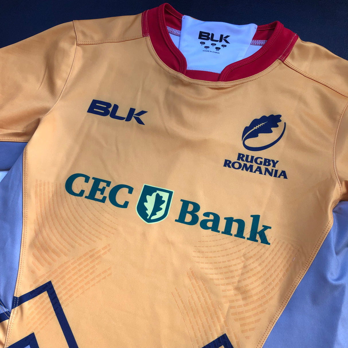 Romania National Rugby Team Jersey 2016 Match Worn Large Underdog Rugby - The Tier 2 Rugby Shop