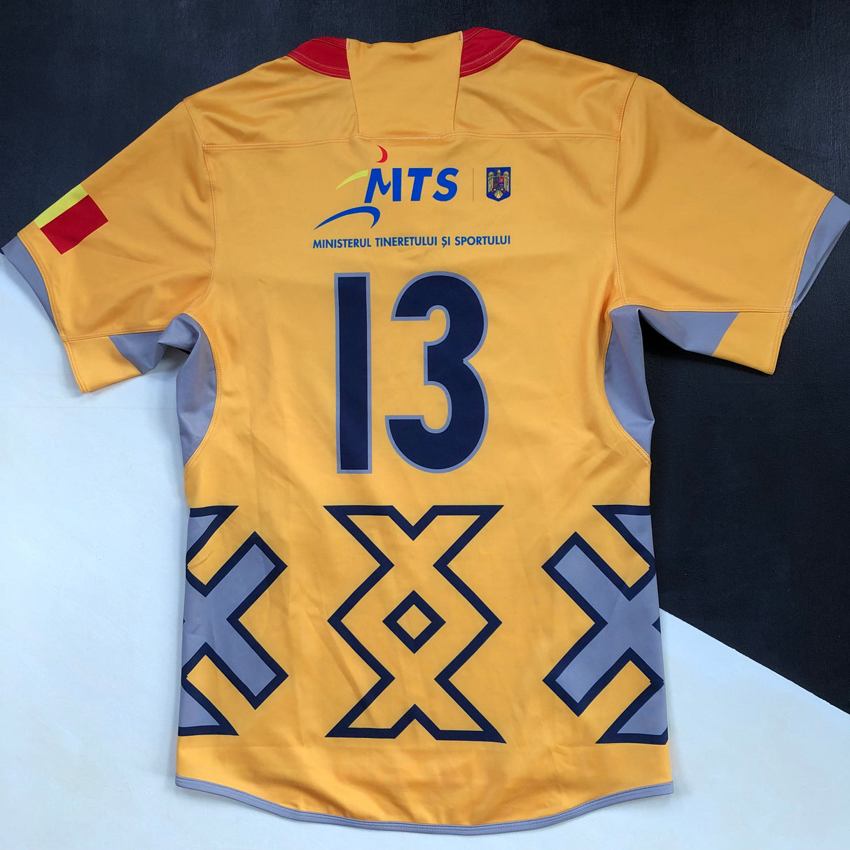 Romania National Rugby Team Jersey 2016 Match Worn Large Underdog Rugby - The Tier 2 Rugby Shop