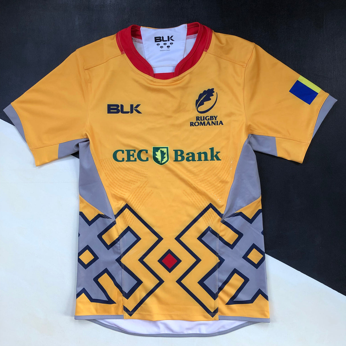 Romania National Rugby Team Jersey 2016 Match Worn Large Underdog Rugby - The Tier 2 Rugby Shop