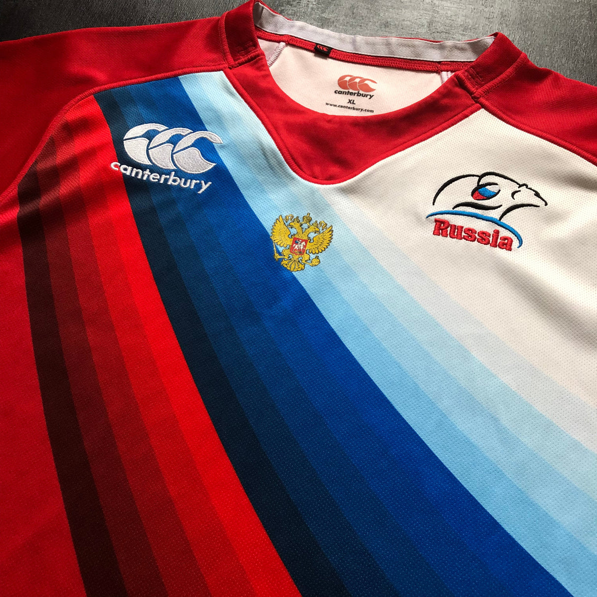 Russia National Rugby Sevens Team Jersey 2013/14 XL Underdog Rugby - The Tier 2 Rugby Shop