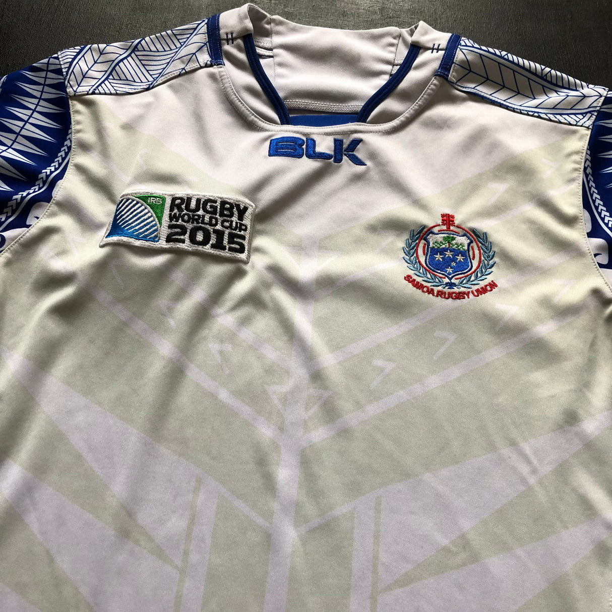 Samoa National Rugby Team Jersey 2015 Rugby World Cup Away Large Underdog Rugby - The Tier 2 Rugby Shop