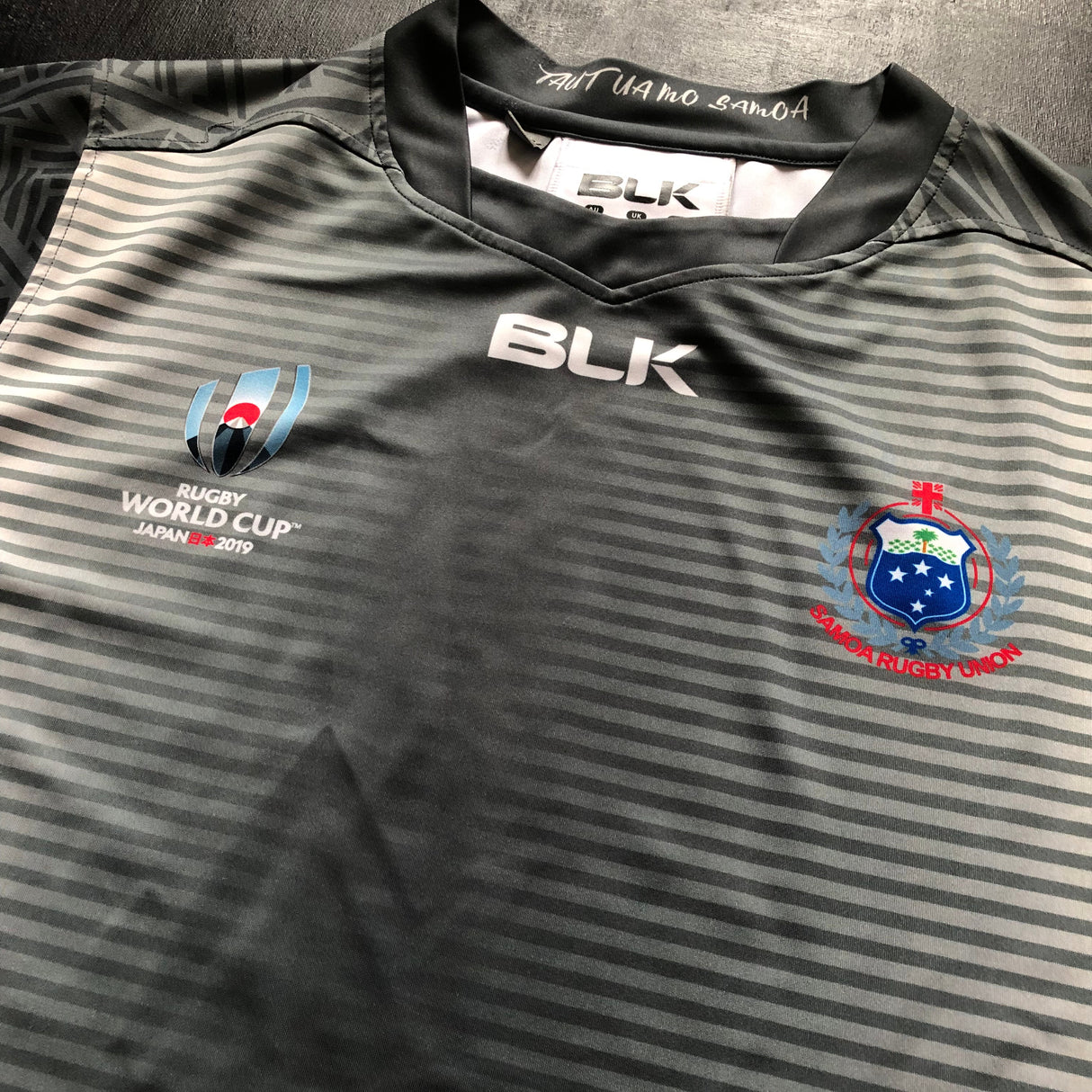 Samoa National Rugby Team Training Jersey 2019 Rugby World Cup Player Worn 3XL Underdog Rugby - The Tier 2 Rugby Shop