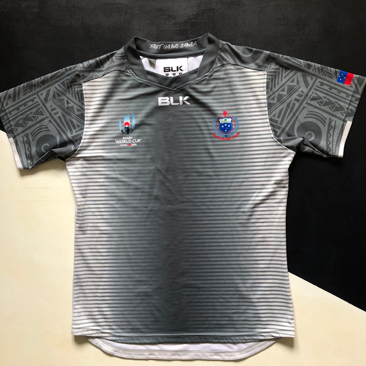 Samoa National Rugby Team Training Jersey 2019 Rugby World Cup Player Worn 3XL Underdog Rugby - The Tier 2 Rugby Shop
