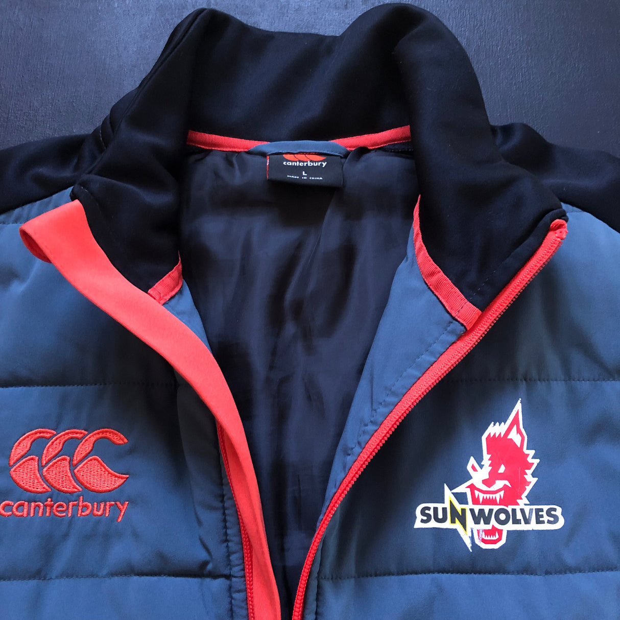 Sunwolves Rugby Team Training Jacket Large Underdog Rugby - The Tier 2 Rugby Shop