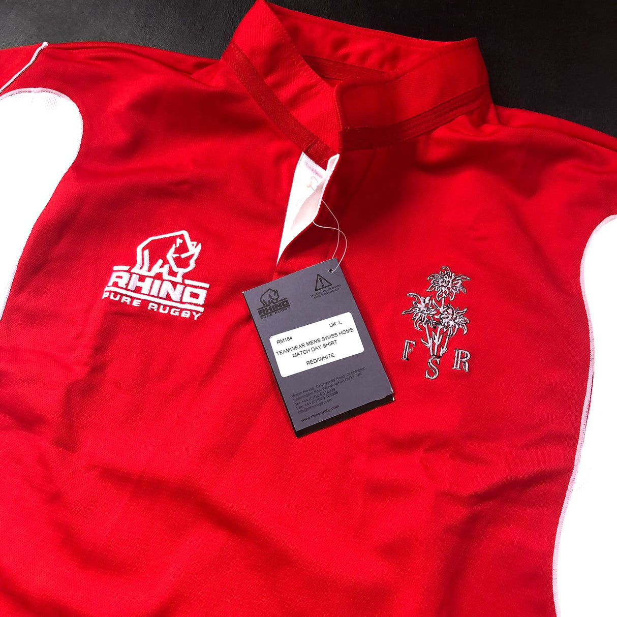 Switzerland National Rugby Team Jersey 2010/2011 BNWT (Defect) Large Underdog Rugby - The Tier 2 Rugby Shop