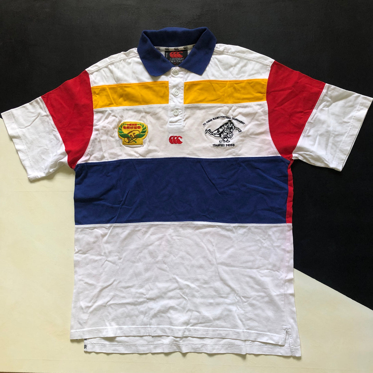 Taiwan (Republic of China) National Rugby Team Training/Casual Jersey Player Worn Large Underdog Rugby - The Tier 2 Rugby Shop
