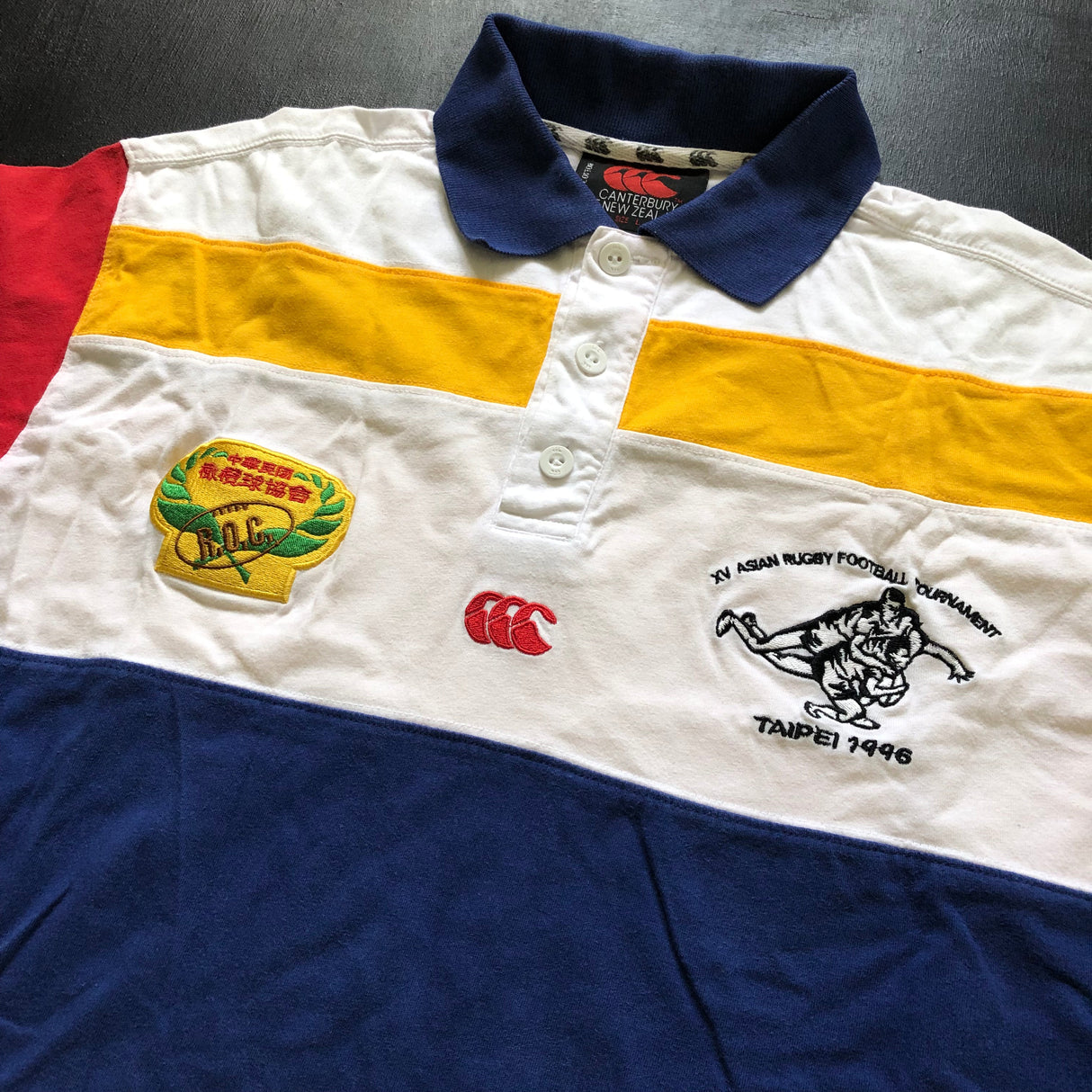 Taiwan (Republic of China) National Rugby Team Training/Casual Jersey Player Worn Large Underdog Rugby - The Tier 2 Rugby Shop