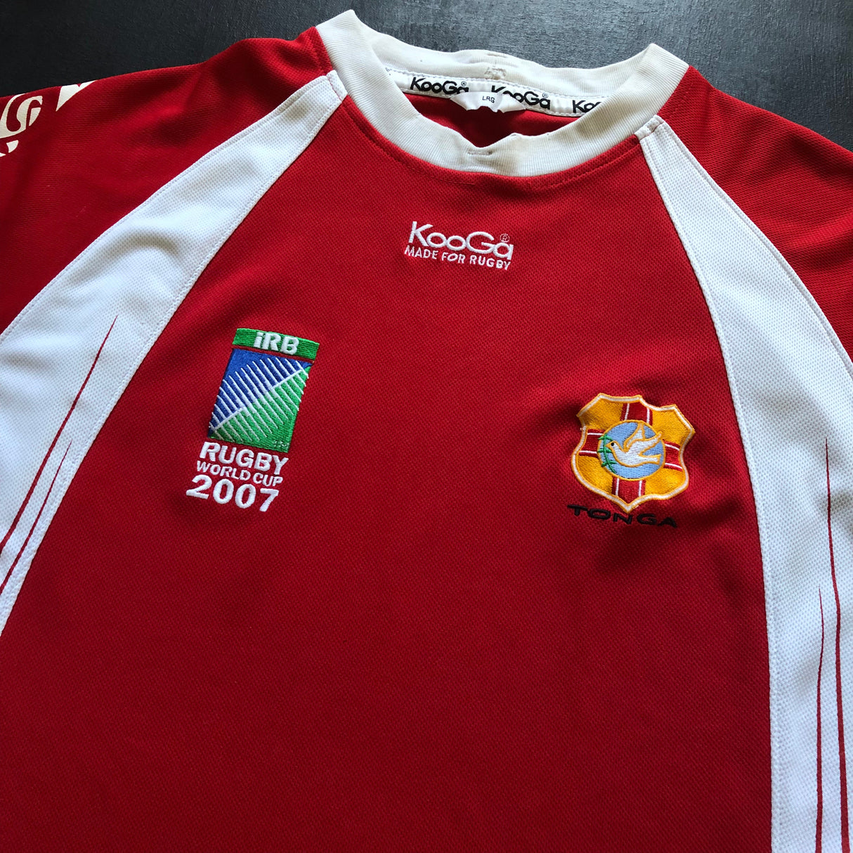 Tonga National Rugby Team Jersey 2007 Rugby World Cup Large Underdog Rugby - The Tier 2 Rugby Shop