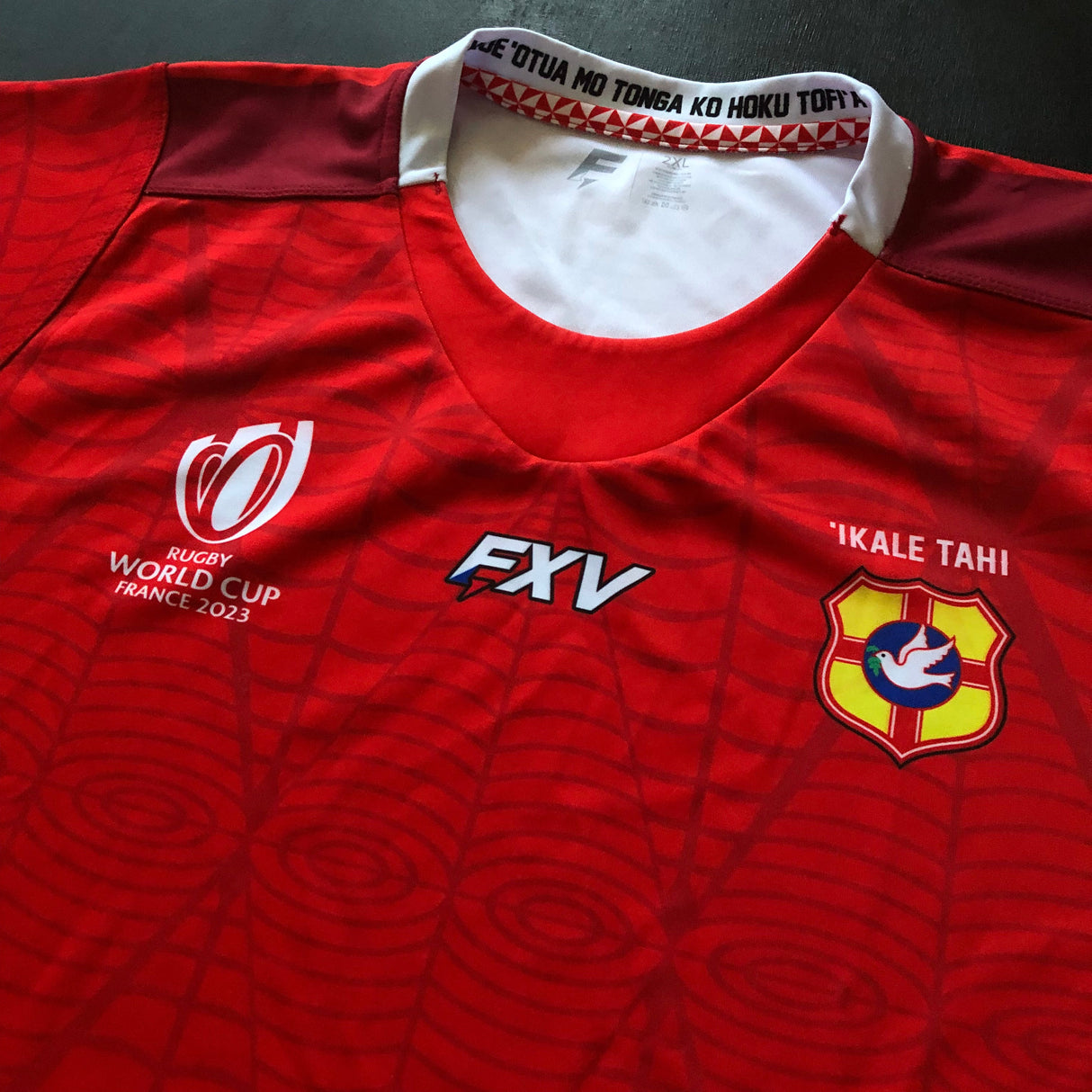 Tonga National Rugby Team Jersey 2023 Rugby World Cup 2XL Underdog Rugby - The Tier 2 Rugby Shop