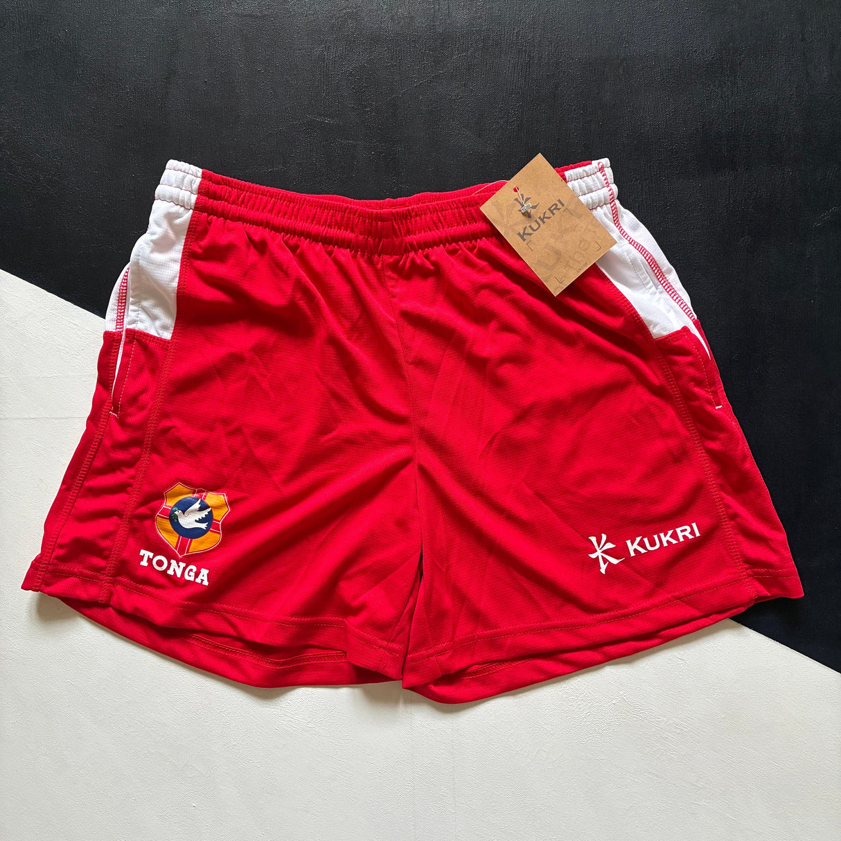 Tonga National Rugby Team Shorts Small with tags Underdog Rugby - The Tier 2 Rugby Shop