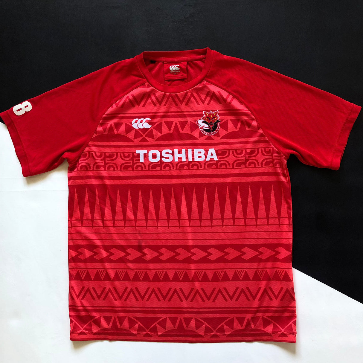 Toshiba Brave Lupus Tokyo Rugby Team Training Tee Player Issue 3L Underdog Rugby - The Tier 2 Rugby Shop