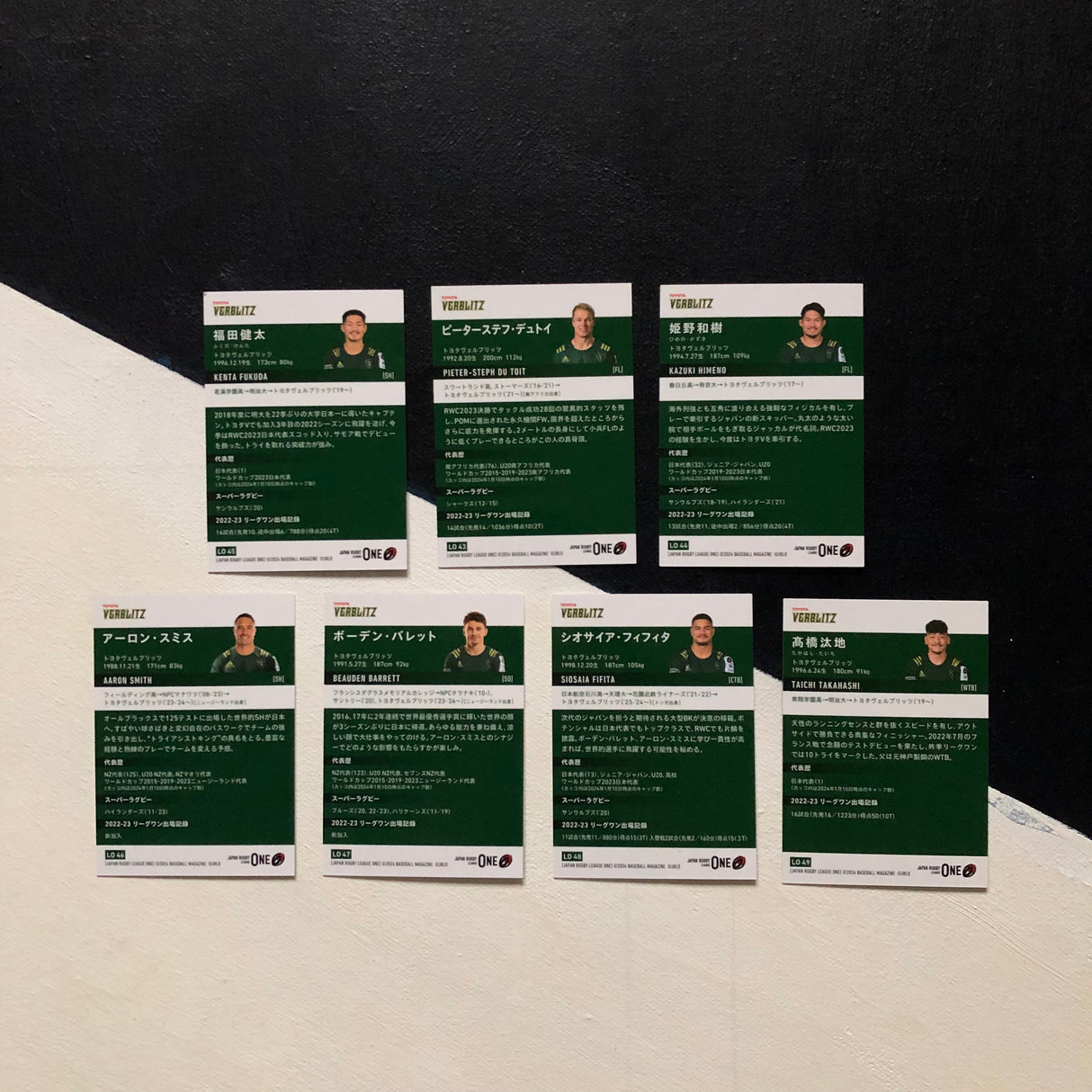 Toyota Verblitz 2024 BBM Japan Rugby League One Regular Card Set Underdog Rugby - The Tier 2 Rugby Shop