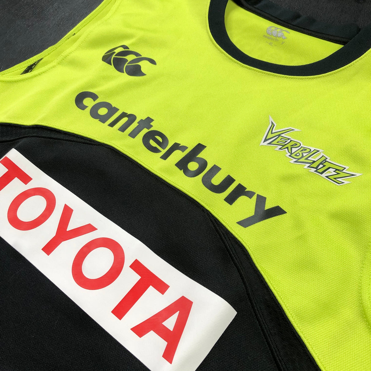 Toyota Verblitz Rugby Team Training Vest Player Worn 4L Underdog Rugby - The Tier 2 Rugby Shop