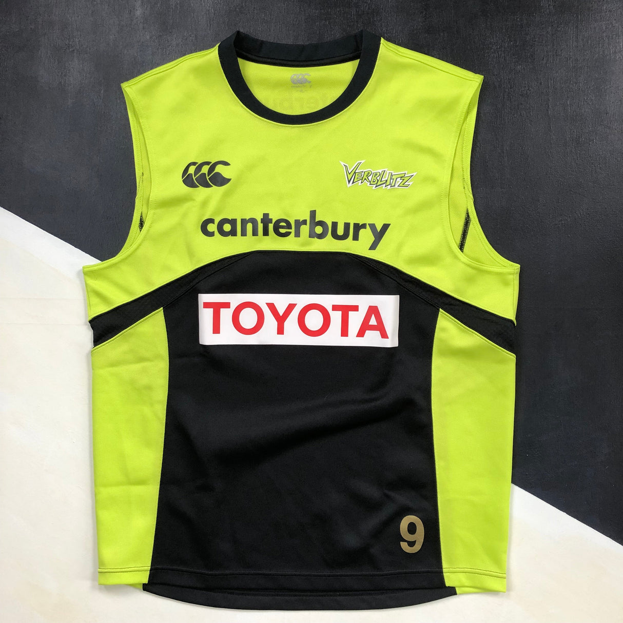 Toyota Verblitz Rugby Team Training Vest Player Worn 4L Underdog Rugby - The Tier 2 Rugby Shop